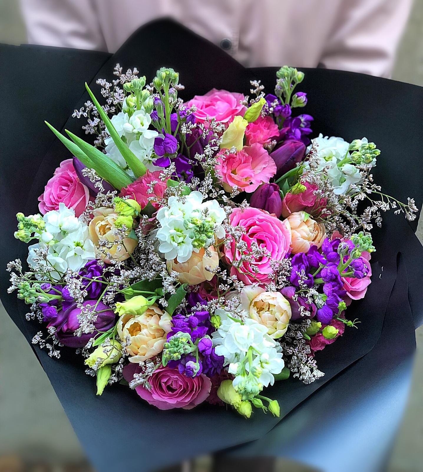 fleurs-bouquets-violet-rose