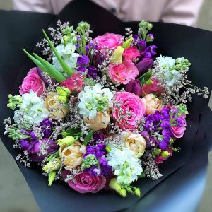 fleurs-bouquets-violet-rose
